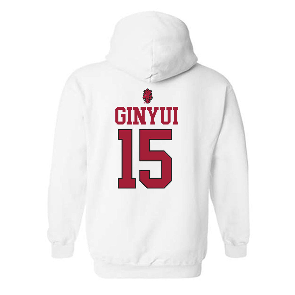 Arkansas - NCAA Football : Nsongbeh Ginyui - Classic Shersey Hooded Sweatshirt-1