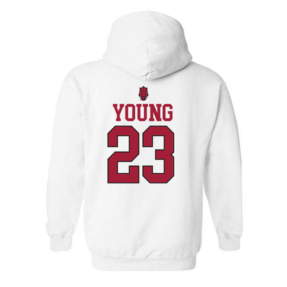 Arkansas - NCAA Football : Kevin Young - Classic Shersey Hooded Sweatshirt-1