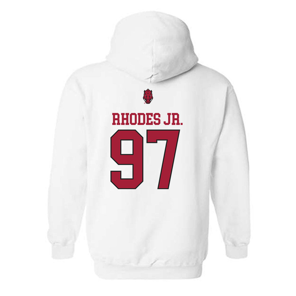 Arkansas - NCAA Football : Quincy Rhodes Jr. - Classic Shersey Hooded Sweatshirt-1