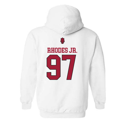 Arkansas - NCAA Football : Quincy Rhodes Jr. - Classic Shersey Hooded Sweatshirt-1