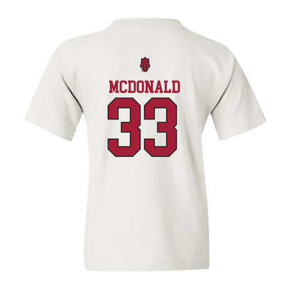 Arkansas - NCAA Women's Soccer : Madden McDonald - Classic Shersey Youth T-Shirt-1