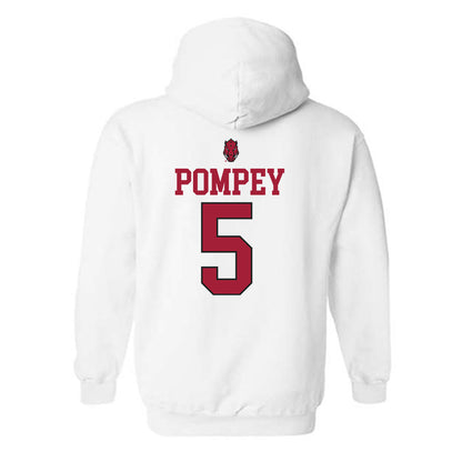 Arkansas - NCAA Baseball : TJ Pompey - Classic Shersey Hooded Sweatshirt-1