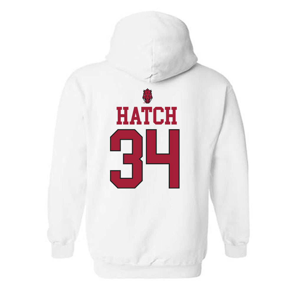 Arkansas - NCAA Football : Jathan Hatch - Classic Shersey Hooded Sweatshirt-1