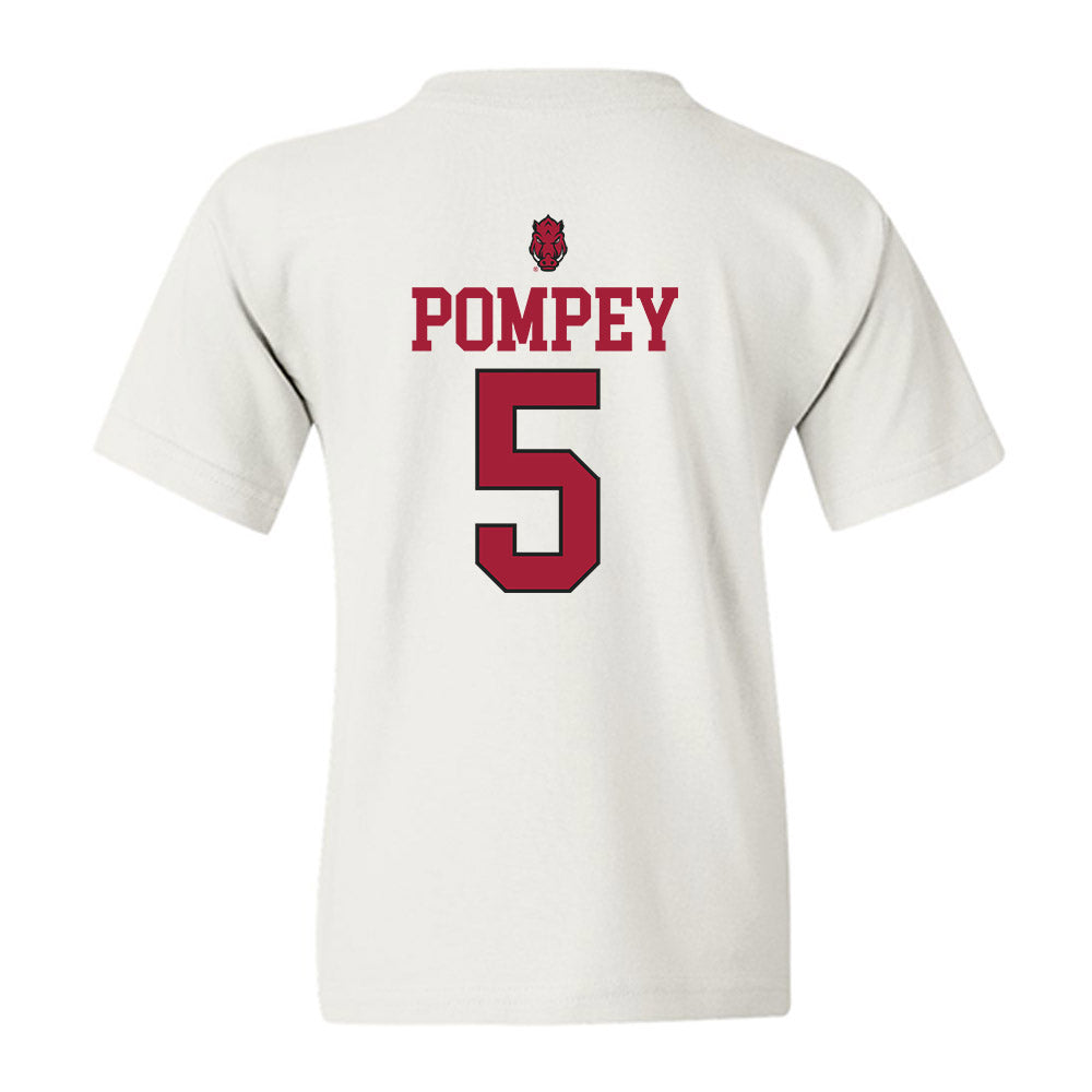Arkansas - NCAA Baseball : TJ Pompey - Classic Shersey Youth T-Shirt-1