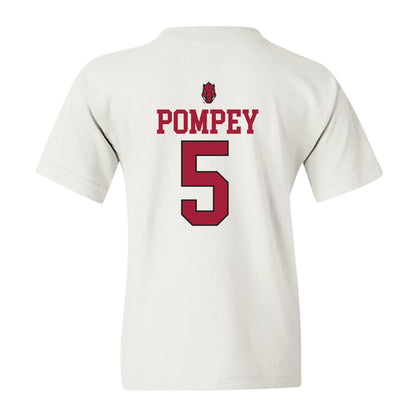 Arkansas - NCAA Baseball : TJ Pompey - Classic Shersey Youth T-Shirt-1