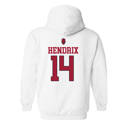Arkansas - NCAA Football : Hank Hendrix - Classic Shersey Hooded Sweatshirt-1