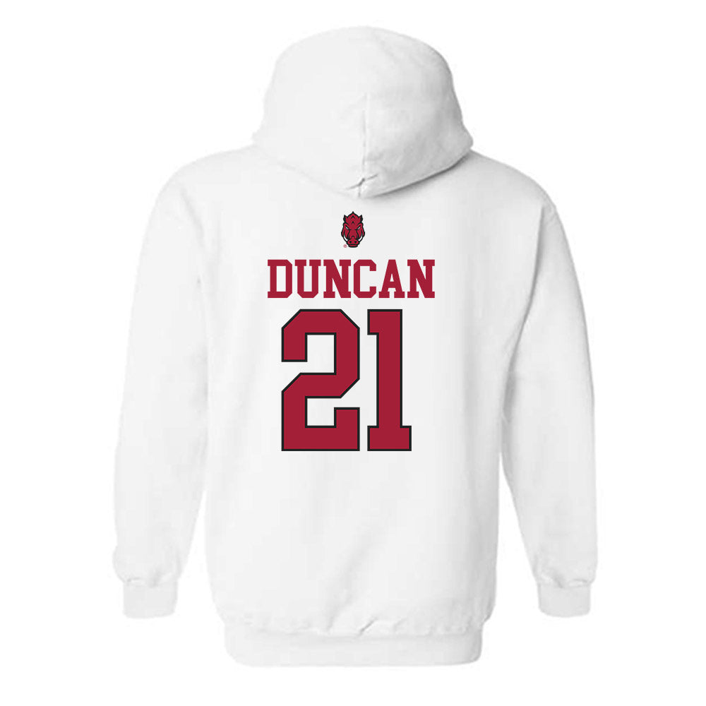 Arkansas - NCAA Women's Volleyball : Parker Duncan - Classic Shersey Hooded Sweatshirt-1