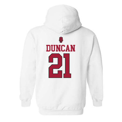 Arkansas - NCAA Women's Volleyball : Parker Duncan - Classic Shersey Hooded Sweatshirt-1