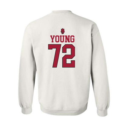 Arkansas - NCAA Football : Tucker Young - Classic Shersey Crewneck Sweatshirt-1