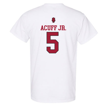 Arkansas - NCAA Men's Basketball : Darius Acuff Jr. - Classic Shersey T-Shirt-1