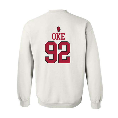 Arkansas - NCAA Football : David Oke - Classic Shersey Crewneck Sweatshirt-1