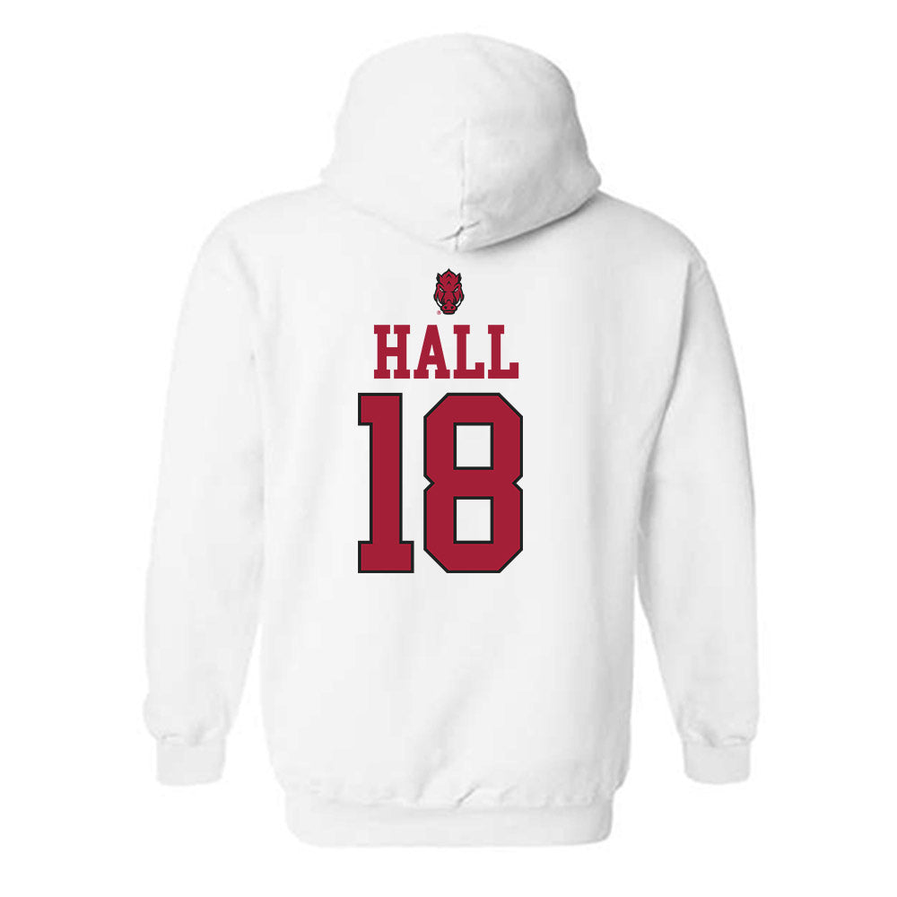Arkansas - NCAA Football : Jude Hall - Classic Shersey Hooded Sweatshirt-1