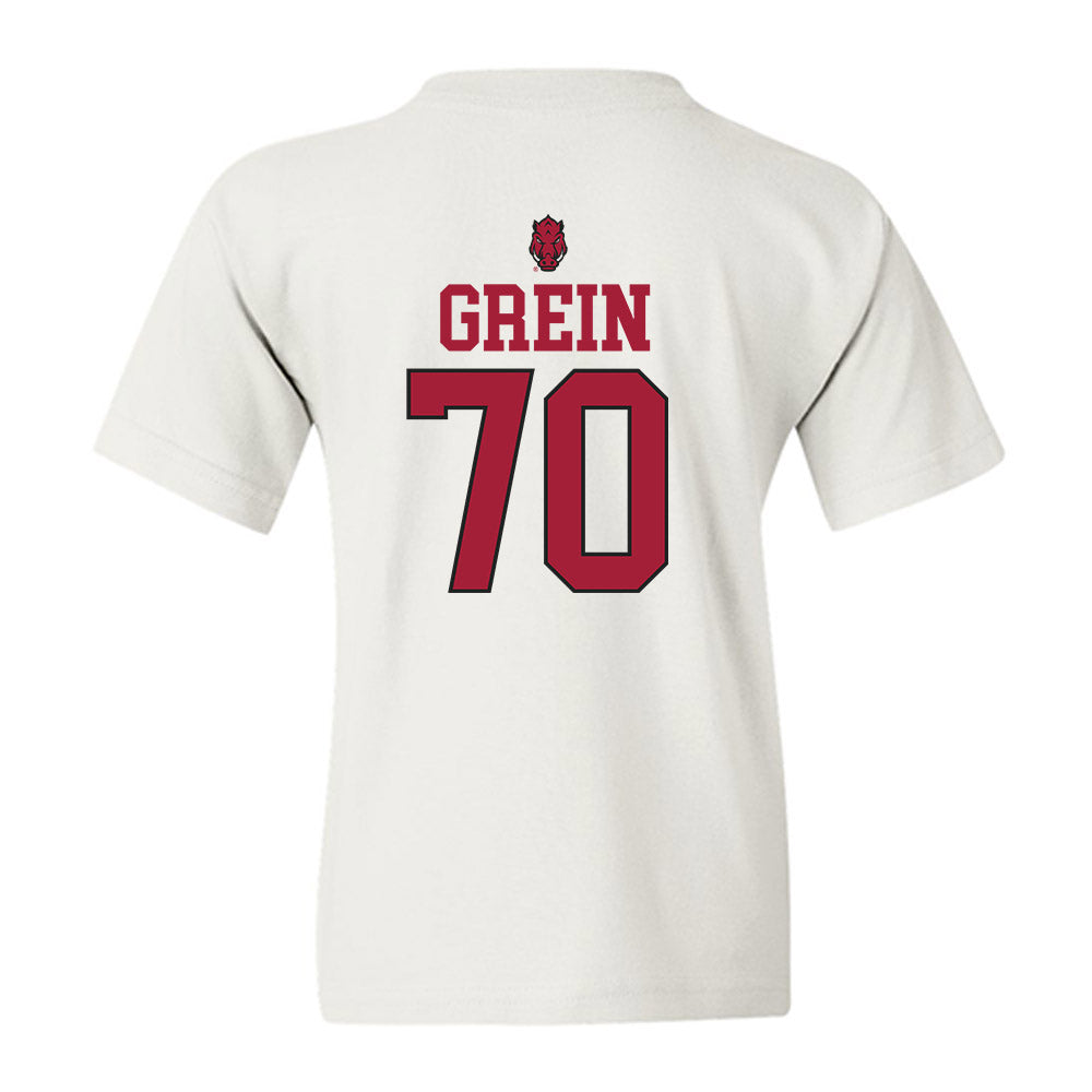 Arkansas - NCAA Football : Dan Grein - Classic Shersey Youth T-Shirt-1
