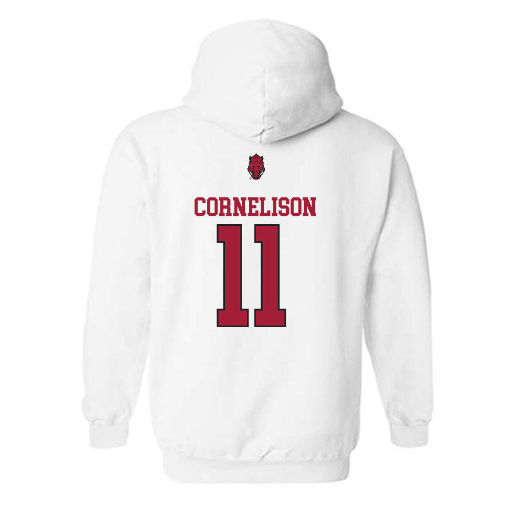 Arkansas - NCAA Baseball : Luke Cornelison - Classic Shersey Hooded Sweatshirt-1