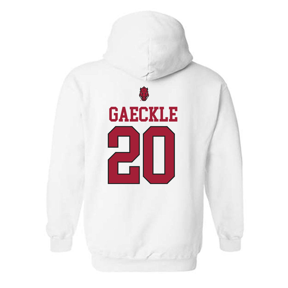 Arkansas - NCAA Baseball : Gabe Gaeckle - Classic Shersey Hooded Sweatshirt-1