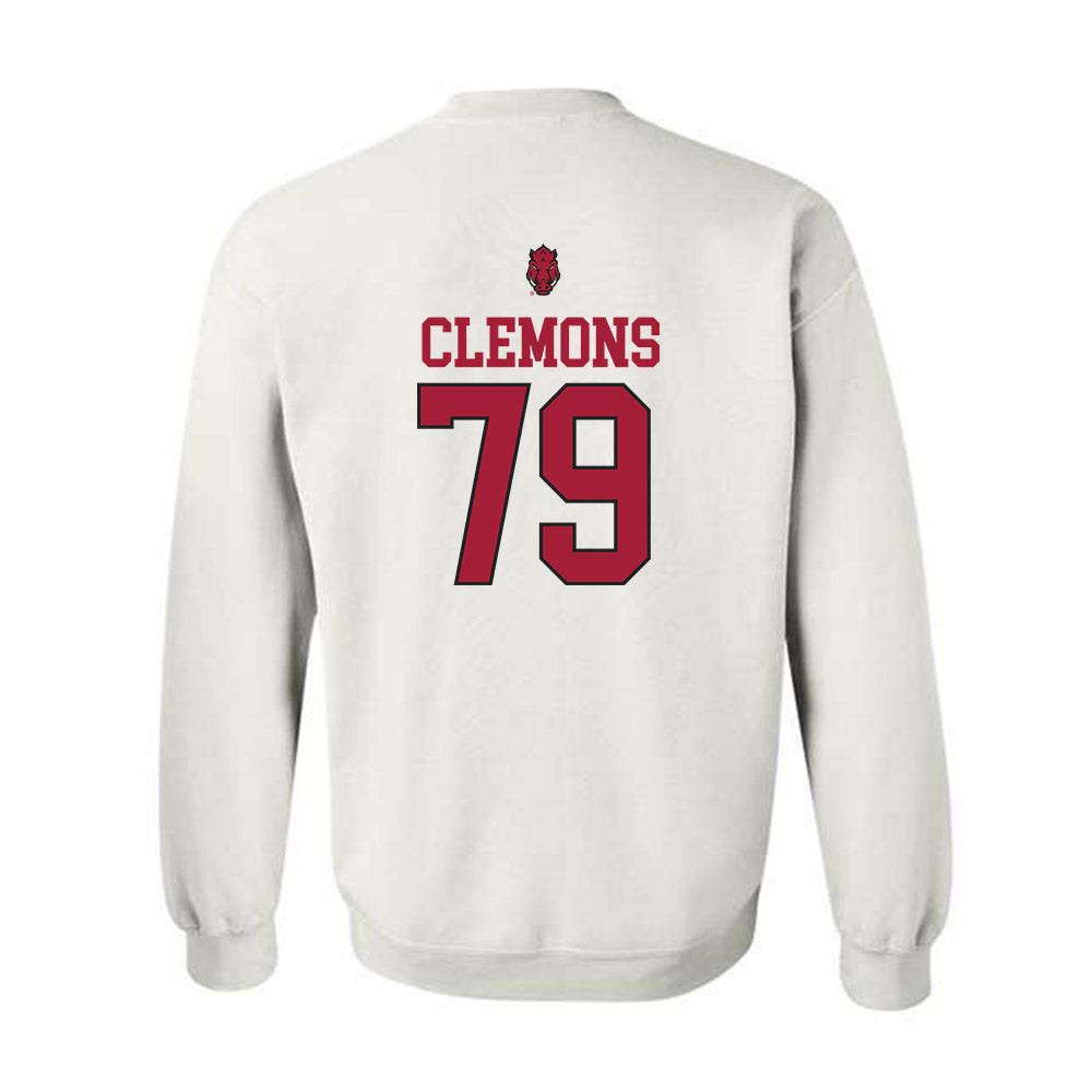 Arkansas - NCAA Football : Josiah Clemons - Classic Shersey Crewneck Sweatshirt-1