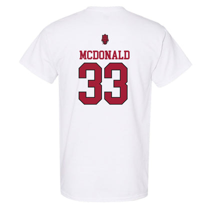 Arkansas - NCAA Women's Soccer : Madden McDonald - Classic Shersey T-Shirt-1