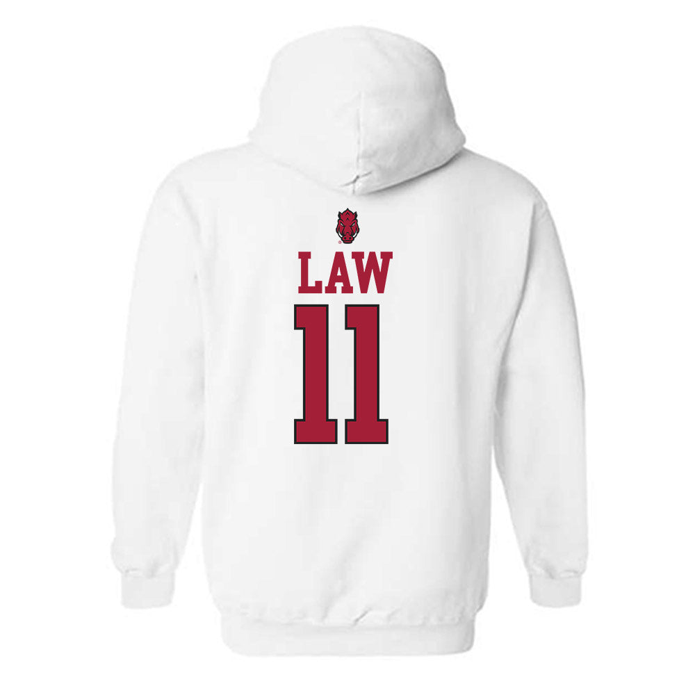 Arkansas - NCAA Women's Volleyball : Elsie Law - Classic Shersey Hooded Sweatshirt-1