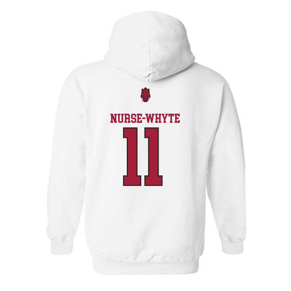 Arkansas - NCAA Women's Soccer : Aniyah Nurse-Whyte - Classic Shersey Hooded Sweatshirt-1
