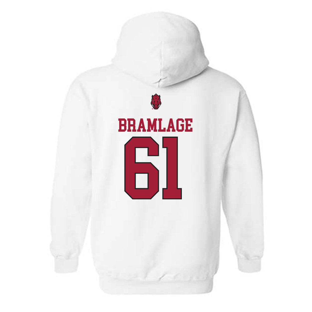 Arkansas - NCAA Football : Kaden Bramlage - Classic Shersey Hooded Sweatshirt-1
