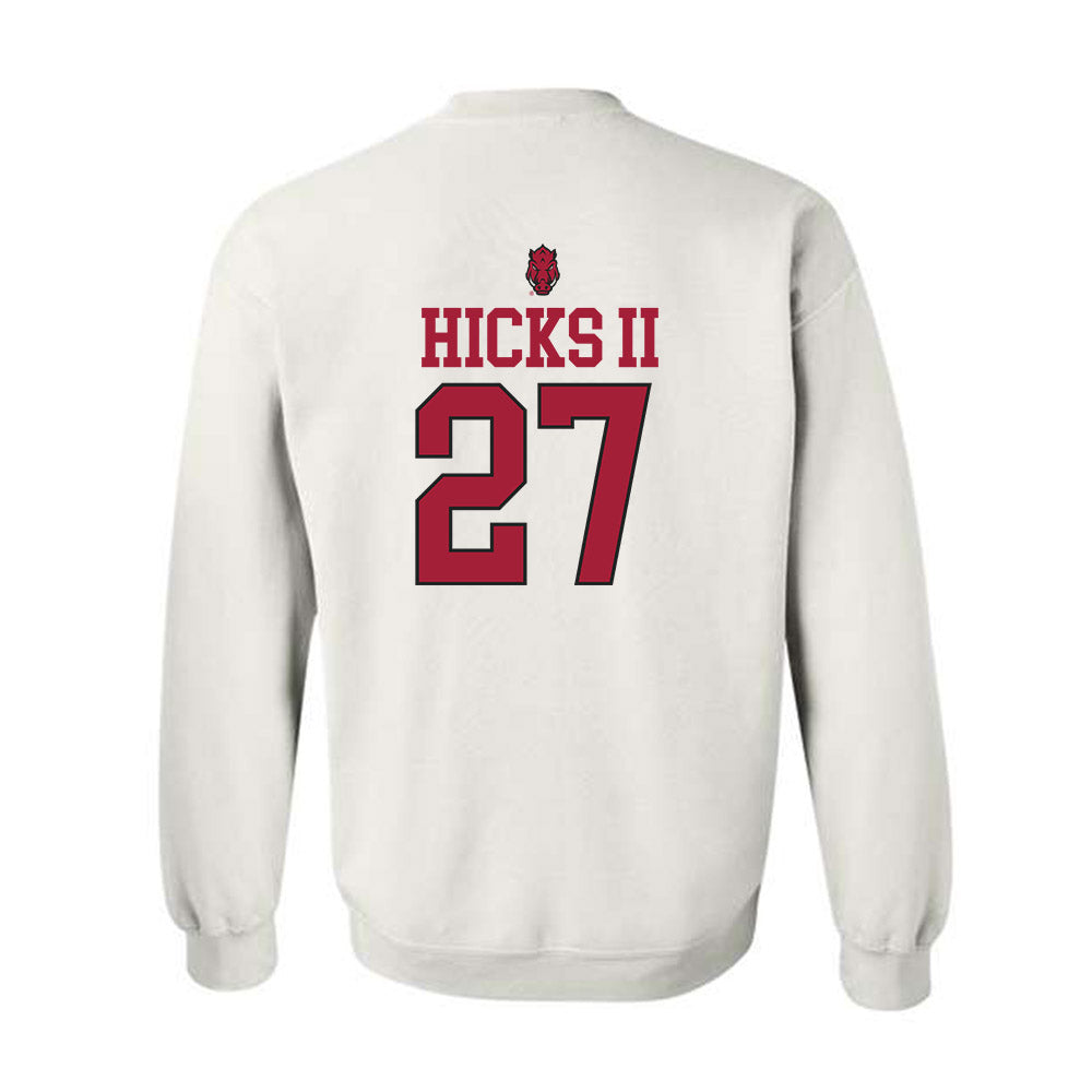 Arkansas - NCAA Football : LaMarcus Hicks II - Classic Shersey Crewneck Sweatshirt-1