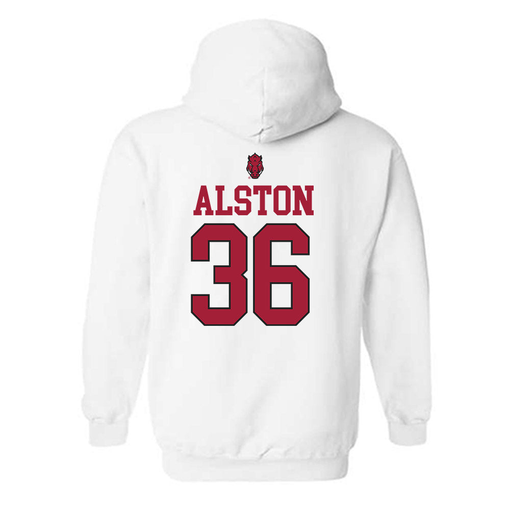 Arkansas - NCAA Football : Brian Alston - Classic Shersey Hooded Sweatshirt-1