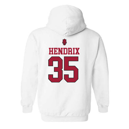 Arkansas - NCAA Football : Hutson Hendrix - Classic Shersey Hooded Sweatshirt-1