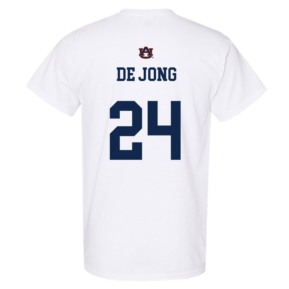 Auburn - NCAA Baseball : Justice de Jong - Sport Shersey T-Shirt-1