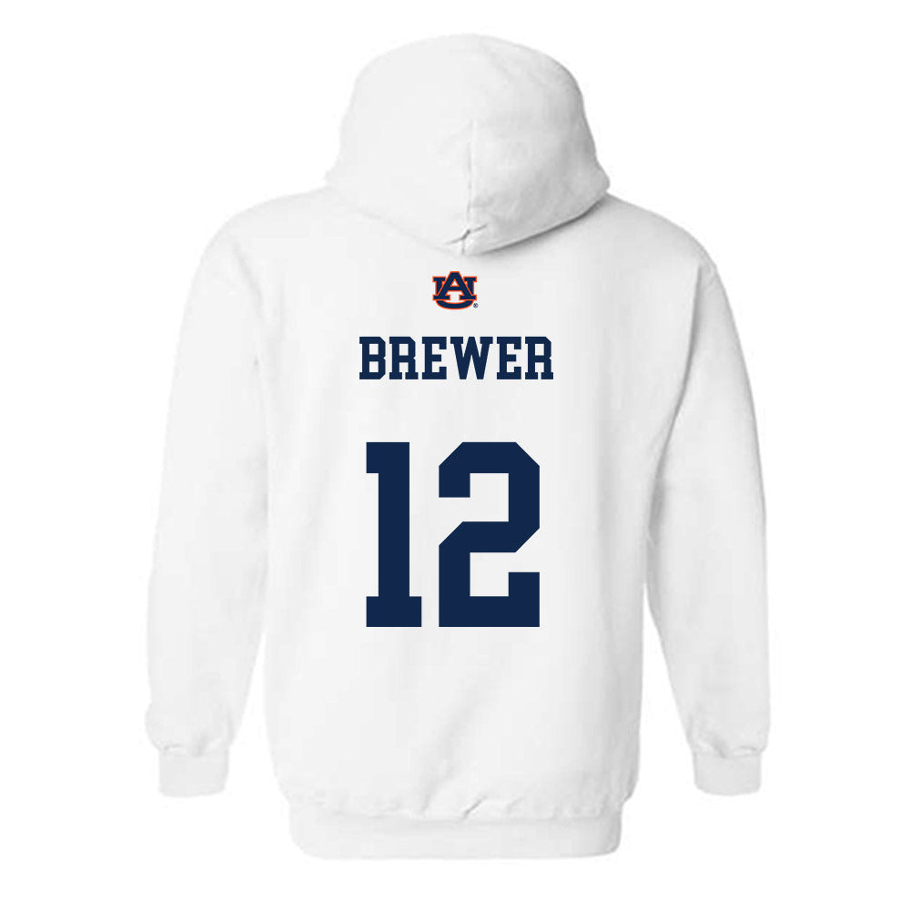 Auburn - NCAA Baseball : Garrett Brewer - Sport Shersey Hooded Sweatshirt-1