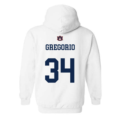 Auburn - NCAA Baseball : Logan Gregorio - Sport Shersey Hooded Sweatshirt-1