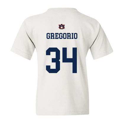 Auburn - NCAA Baseball : Logan Gregorio - Sport Shersey Youth T-Shirt-1