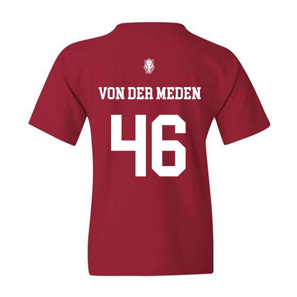 Arkansas - NCAA Football : Charlie von der Meden - Classic Shersey Youth T-Shirt