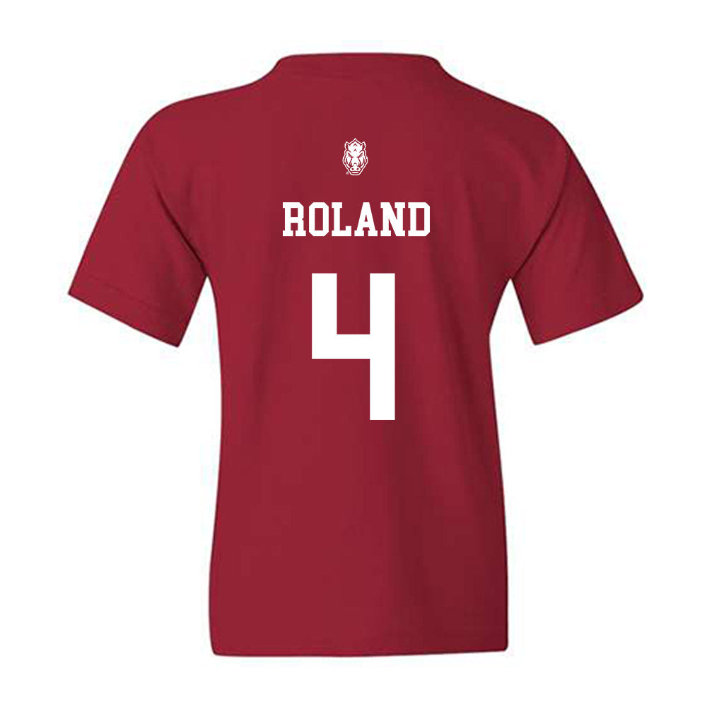 Arkansas - NCAA Football : Lakhi Roland - Classic Shersey Youth T-Shirt-1
