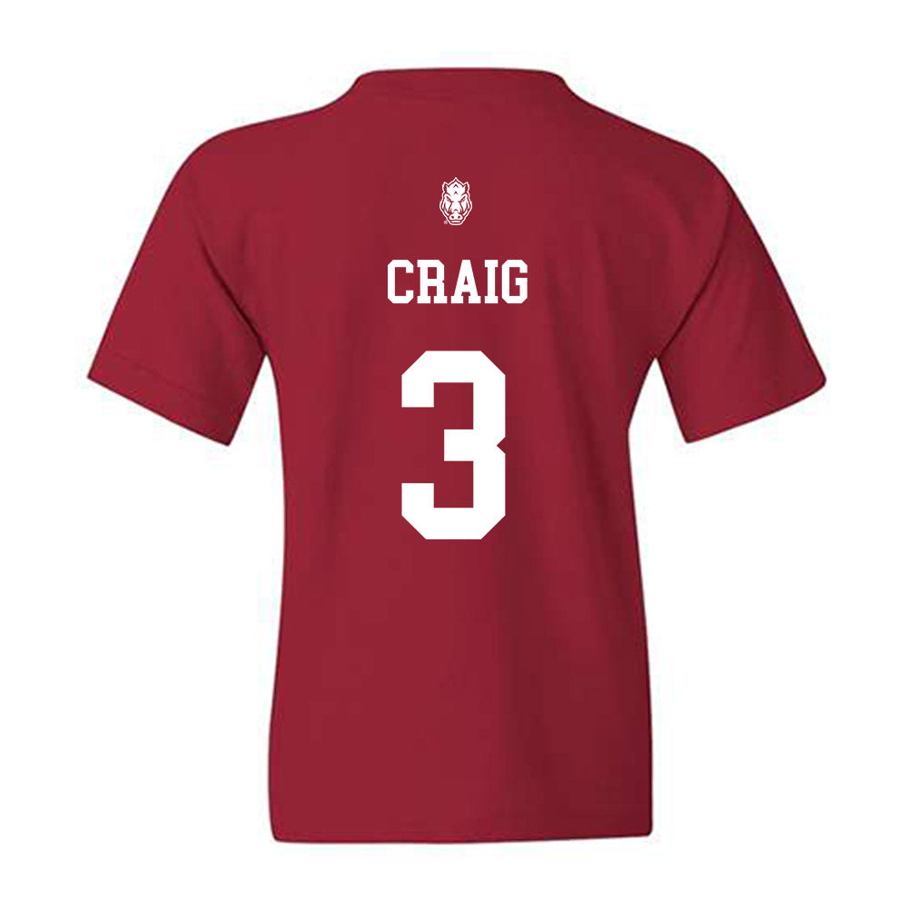 Arkansas - NCAA Women's Soccer : Nuria Craig - Classic Shersey Youth T-Shirt-1