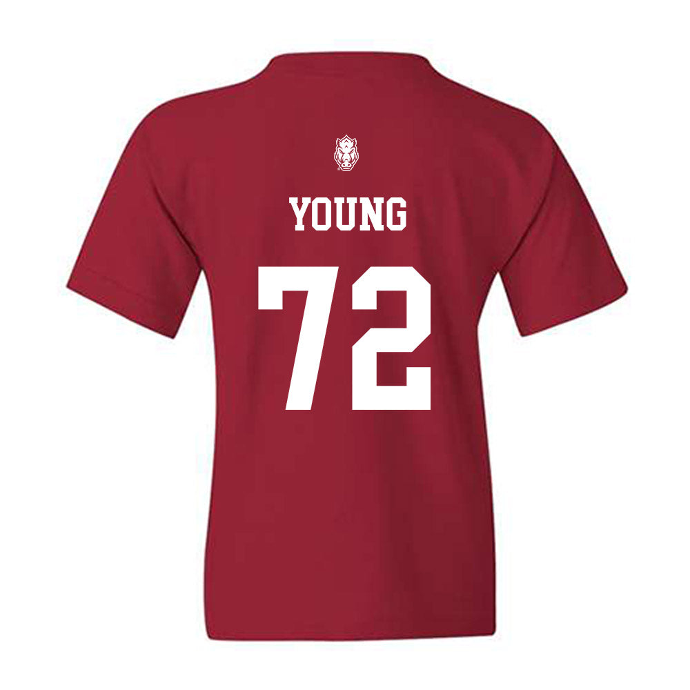 Arkansas - NCAA Football : Tucker Young - Classic Shersey Youth T-Shirt-1