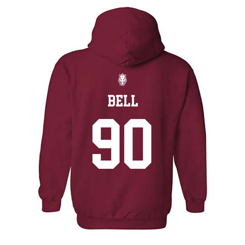 Arkansas - NCAA Football : Caleb Bell - Classic Shersey Hooded Sweatshirt-1
