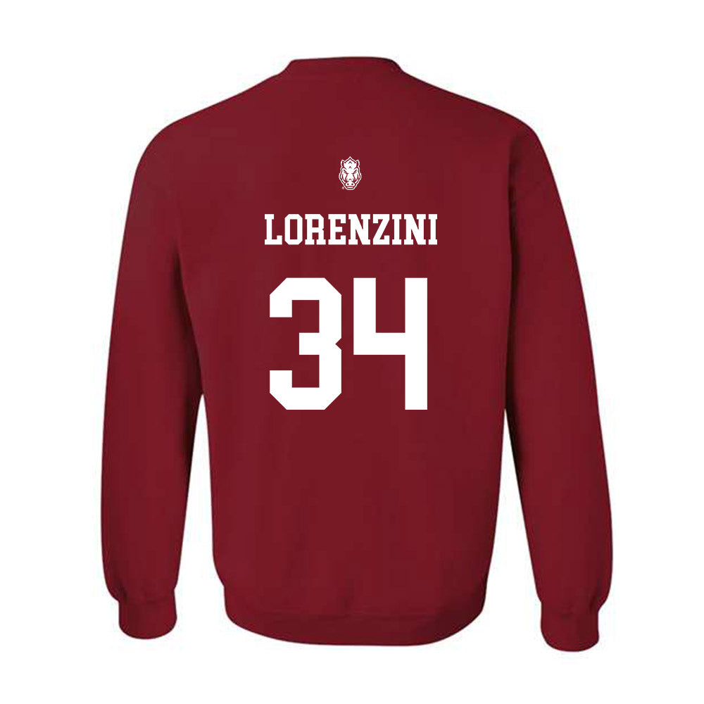 Arkansas - NCAA Baseball : Joey Lorenzini - Classic Shersey Crewneck Sweatshirt-1