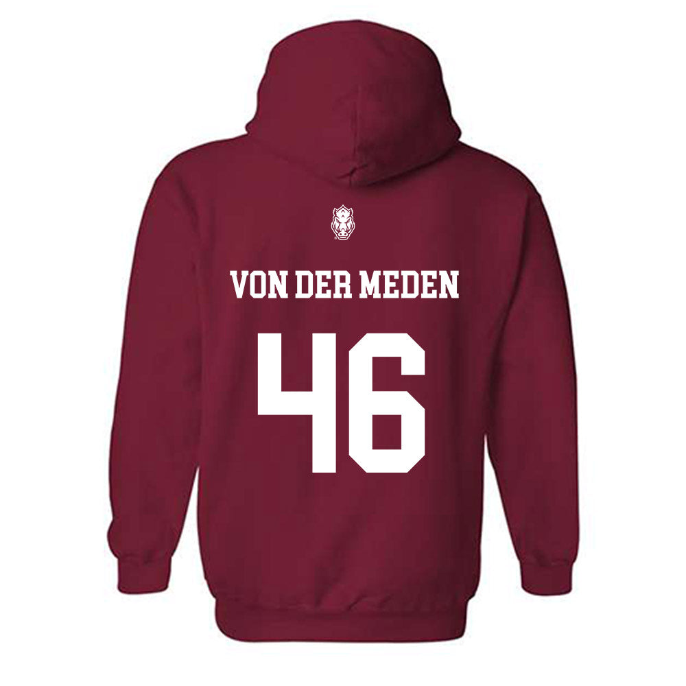 Arkansas - NCAA Football : Charlie von der Meden - Classic Shersey Hooded Sweatshirt
