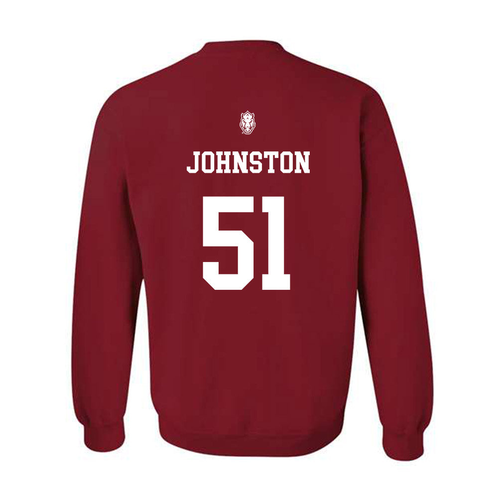 Arkansas - NCAA Football : Adam Johnston - Classic Shersey Crewneck Sweatshirt-1