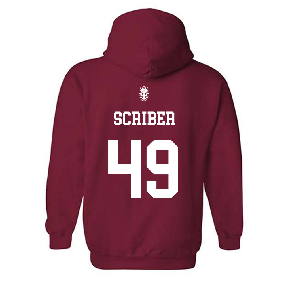 Arkansas - NCAA Football : Braxton Scriber - Classic Shersey Hooded Sweatshirt-1