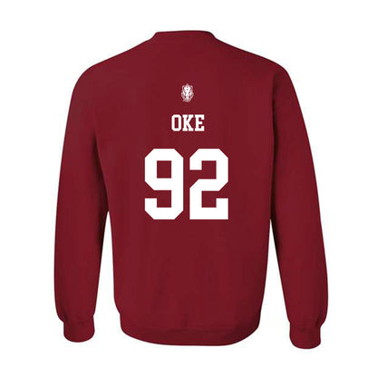 Arkansas - NCAA Football : David Oke - Classic Shersey Crewneck Sweatshirt-1