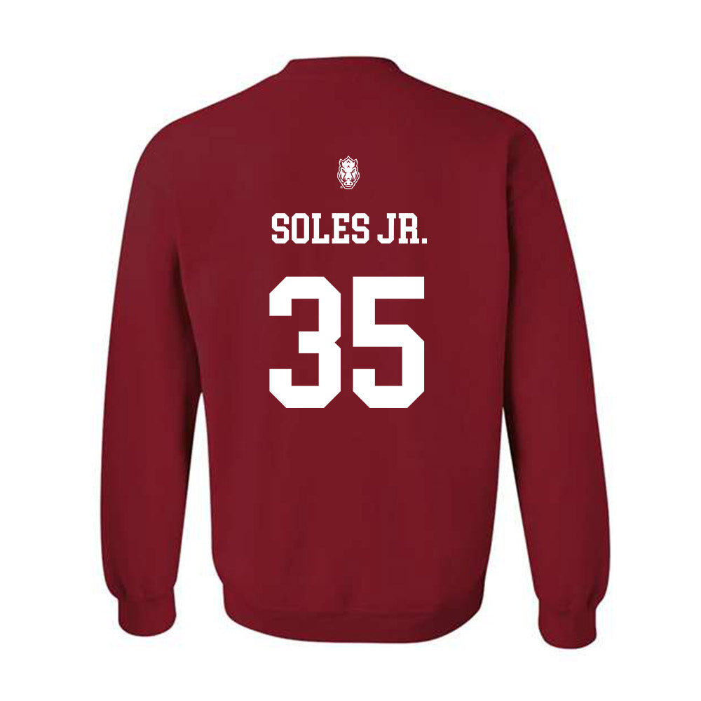 Arkansas - NCAA Football : Steven Soles Jr. - Classic Shersey Crewneck Sweatshirt-1