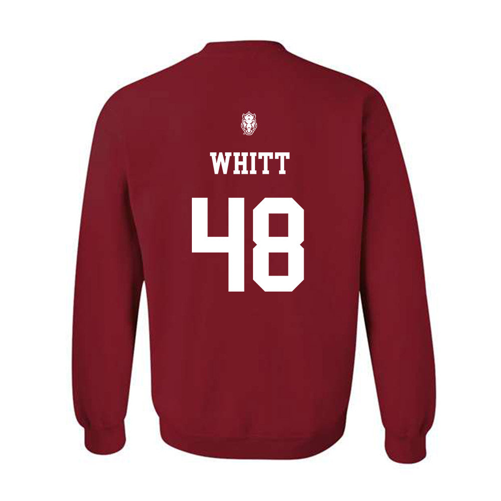 Arkansas - NCAA Football : Joseph Whitt - Classic Shersey Crewneck Sweatshirt-1