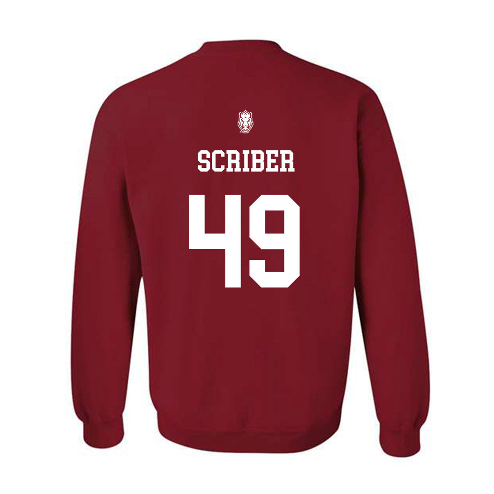 Arkansas - NCAA Football : Braxton Scriber - Classic Shersey Crewneck Sweatshirt-1