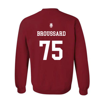 Arkansas - NCAA Football : Kavion Broussard - Classic Shersey Crewneck Sweatshirt-1