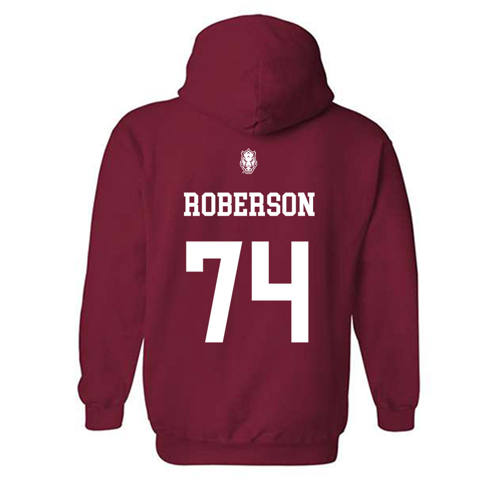 Arkansas - NCAA Football : Terence Roberson - Classic Shersey Hooded Sweatshirt-1