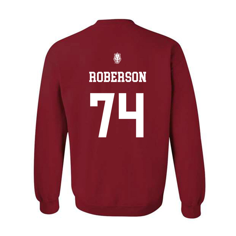 Arkansas - NCAA Football : Terence Roberson - Classic Shersey Crewneck Sweatshirt-1