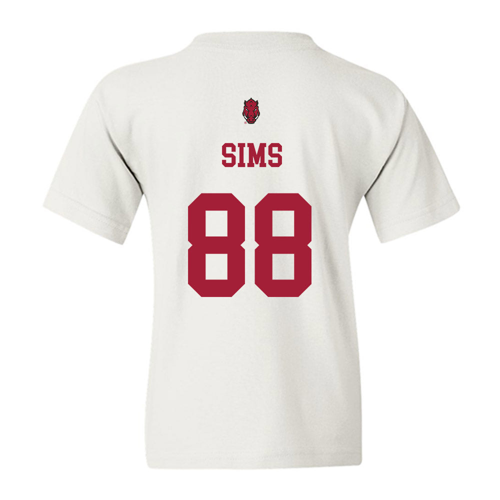 Arkansas - NCAA Football : Xadavien Sims - Sports Shersey Youth T-Shirt-1