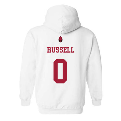 Arkansas - NCAA Football : Braylen Russell - Sports Shersey Hooded Sweatshirt-1