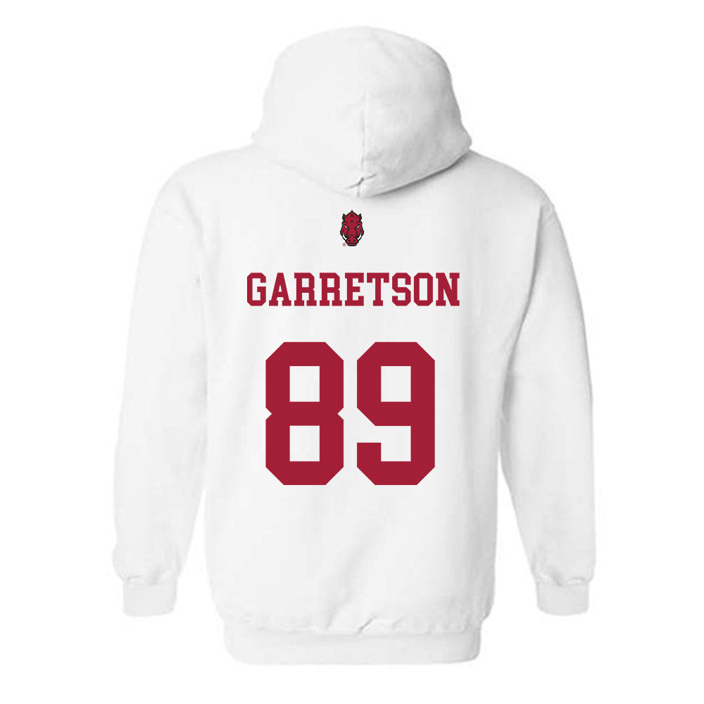 Arkansas - NCAA Football : Gavin Garretson - Sports Shersey Hooded Sweatshirt-1